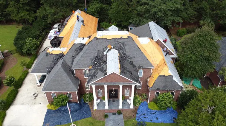 Roof Repair On Brick Home